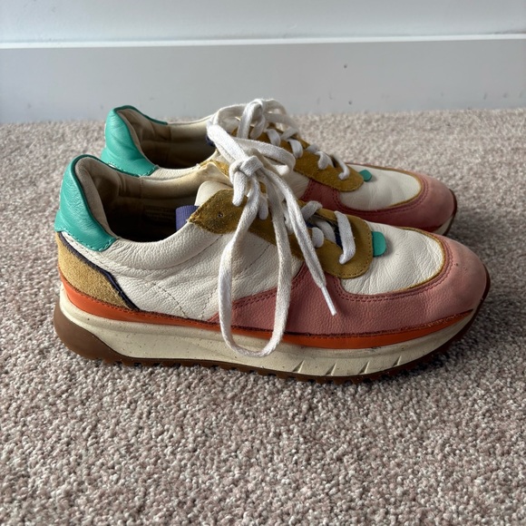 Madewell Kickoff Trainer Sneakers Colorblock Leather Women's 8 - Picture 5 of 9